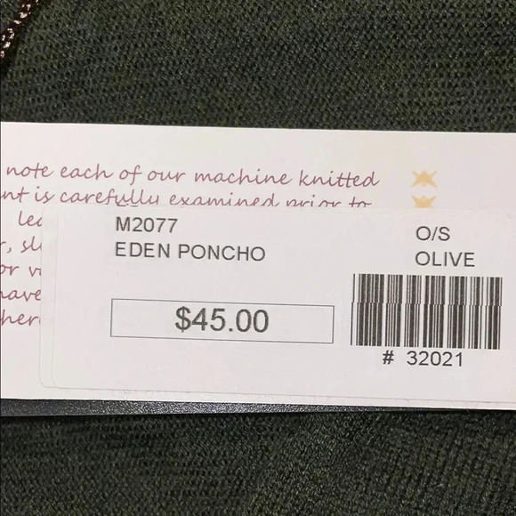 Kerisma Green Chunky Knit Shrug with Mock Neck - Picture 5 of 5